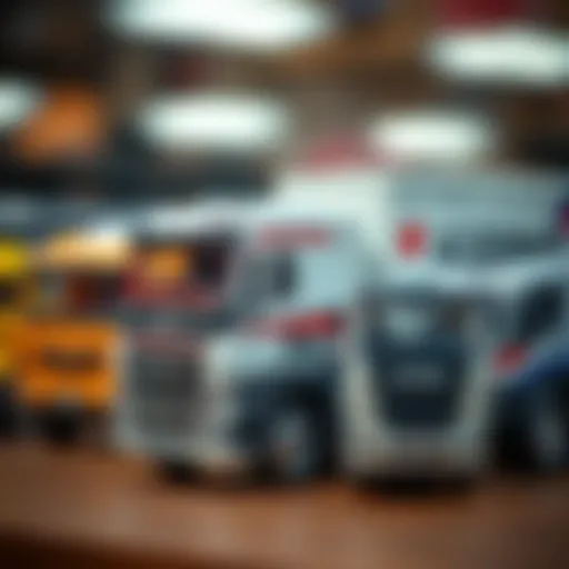 Diverse truck models showcasing different designs and functionalities