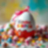 Colorful Kinder Surprise eggs showcasing creativity