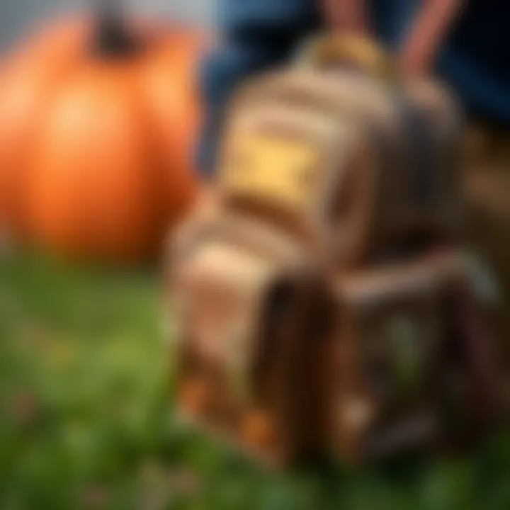 A close-up view of the functional features of Kral Şakir bags