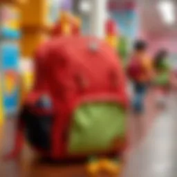 Stylish licensed primary school backpack for children.