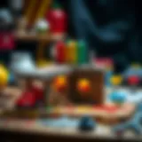 Creative model making with various materials