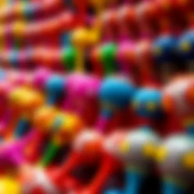 Colorful Maracas Showcase A vibrant display of maracas in various colors