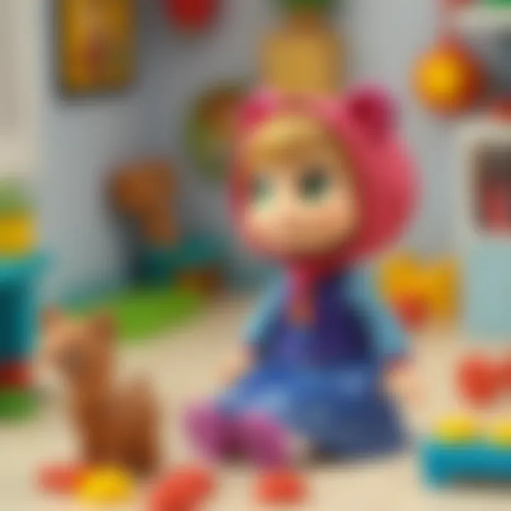 An illustration showcasing the emotional intelligence development through play