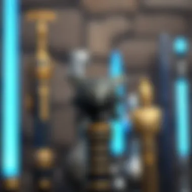 Historical artifacts resembling ancient lightsabers, showcasing their cultural significance through time.