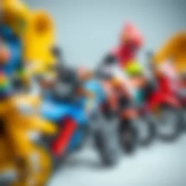 Colorful motor toys for children