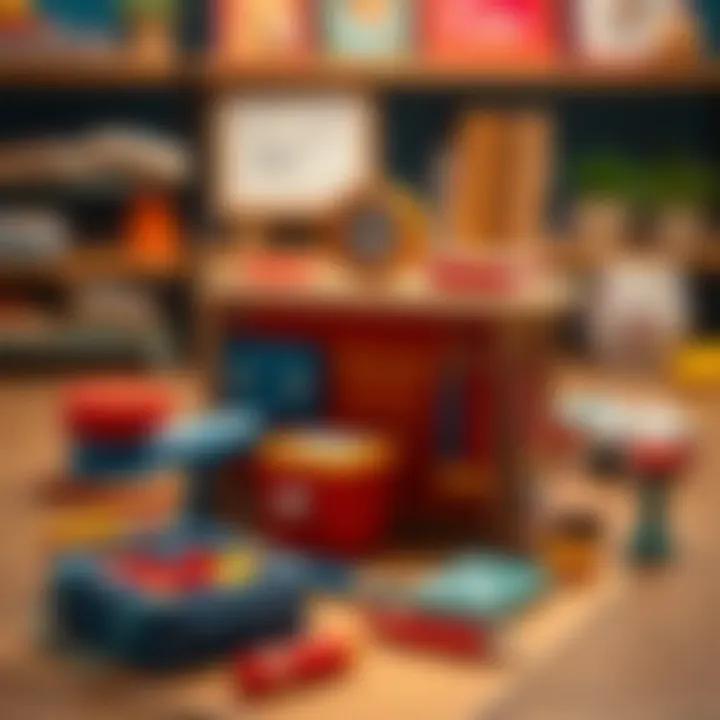 Illustration of the educational set showcasing its unique features