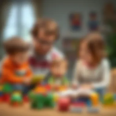 Parents and educators reviewing the benefits of the educational set