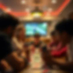 Gathering of friends enjoying a thrilling game of Online Uno