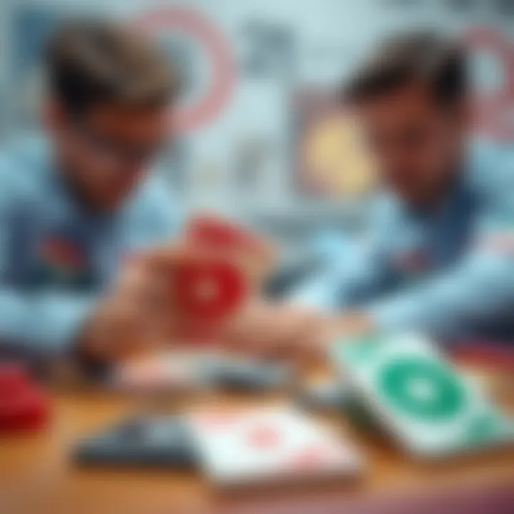 Strategic move in an online Uno match showcasing tactical gameplay