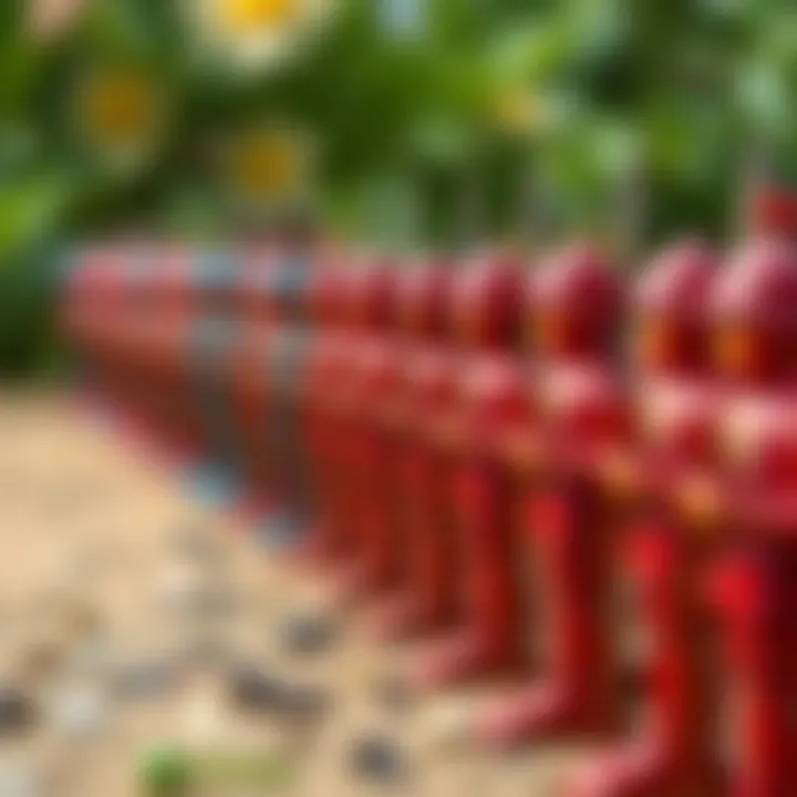 Vintage toy soldiers lined up in formation