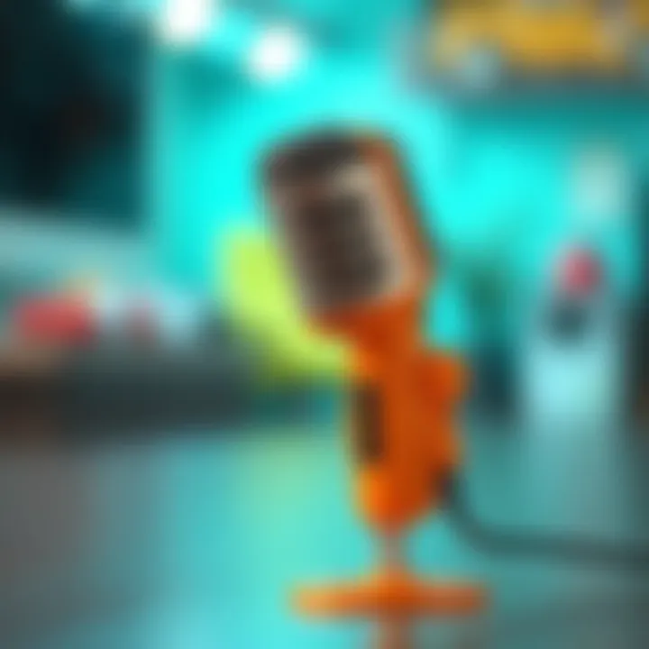 Delightful Completed Toy Microphone Finished toy microphone ready for play