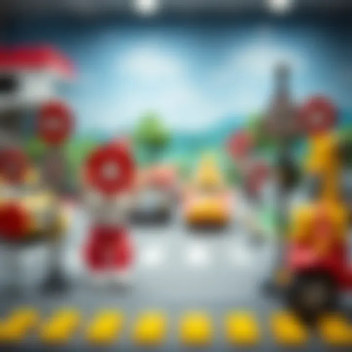 Imaginative Play Scenarios with Traffic Signs Creative scenarios with toy traffic signs for imaginative play