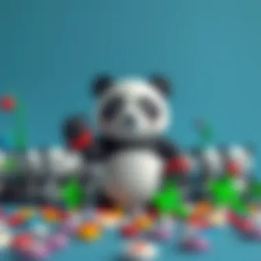 Diverse product range offered by Panda brand for various age groups.