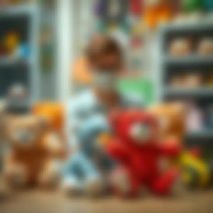 Choosing Plush Toys for Development A parent choosing plush toys for their child's development