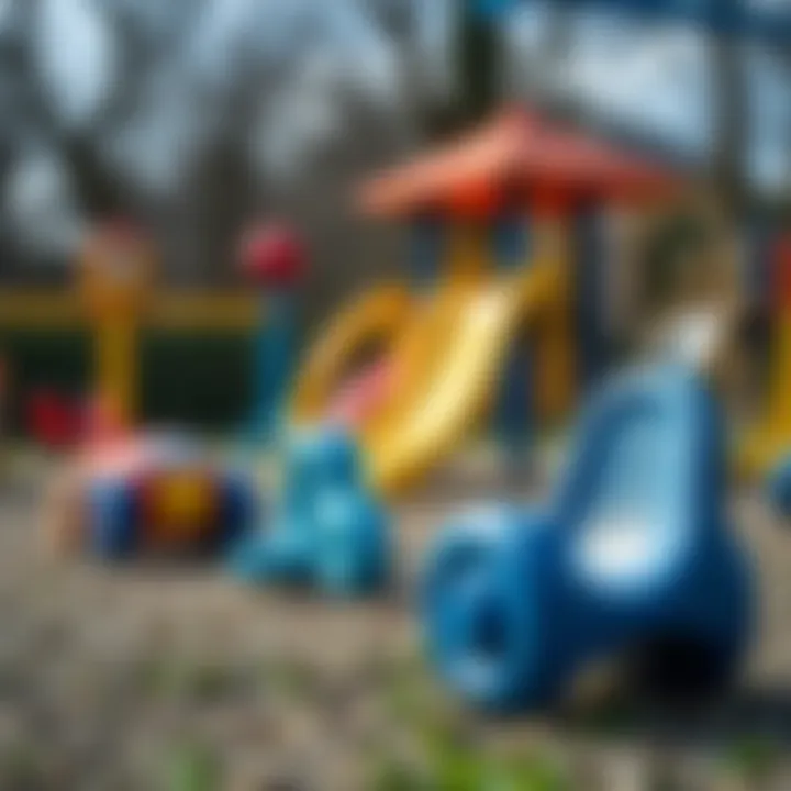 Safety Standards in Playground Toys A variety of park toys made with safe materials