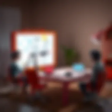 Pictionary Air game setup with unique drawing technology