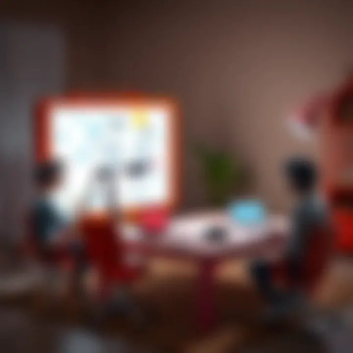 Pictionary Air game setup with unique drawing technology