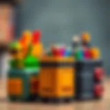 Various designs of plastic pencil boxes showcasing functionality and aesthetic appeal