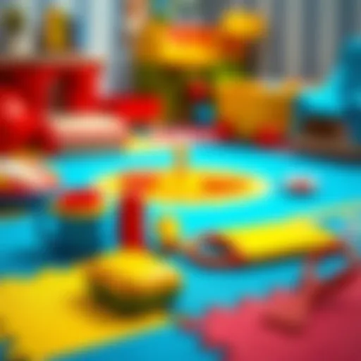 Enhancing Playtime with Colorful Accessories Colorful play mat accessories enhancing children's playtime.