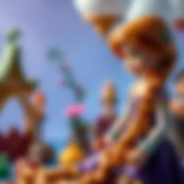 An array of Rapunzel-themed toys, showcasing their influence on child development.