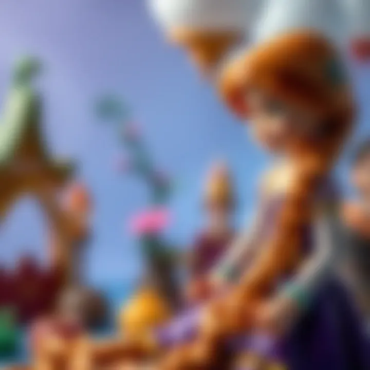 An array of Rapunzel-themed toys, showcasing their influence on child development.