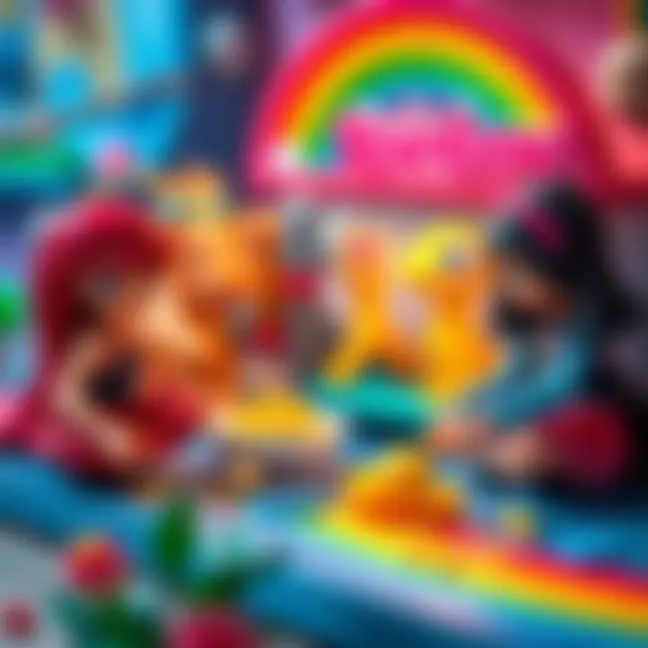 Exciting Themes of the Second Season Colorful set representing the new season's themes