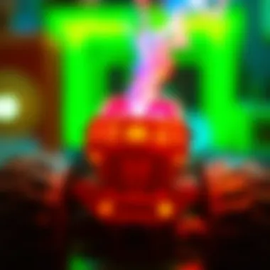 Close-up of the technology behind color-changing toys.