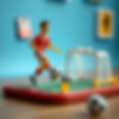 An educational playset featuring Ronaldo's football skills.