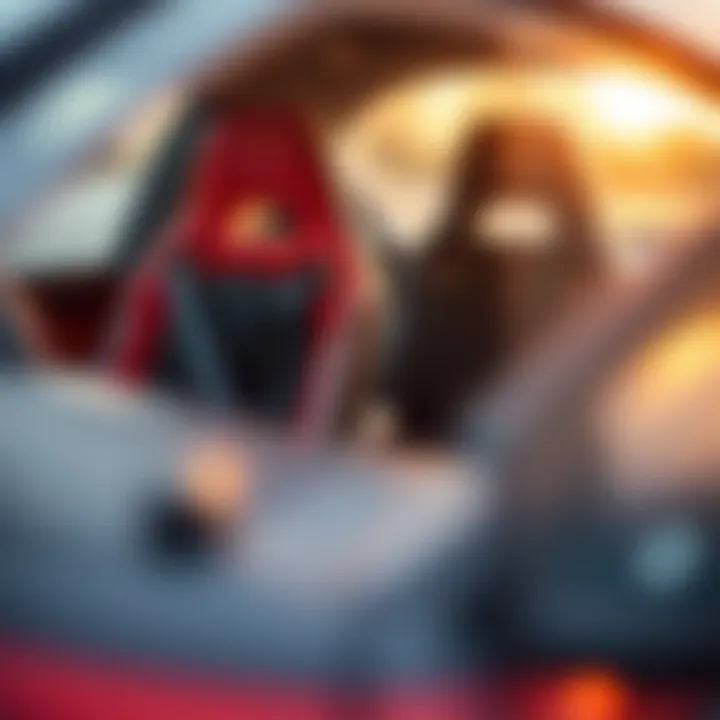 Safety features of electric cars, focusing on seat belts and protective aspects for children.