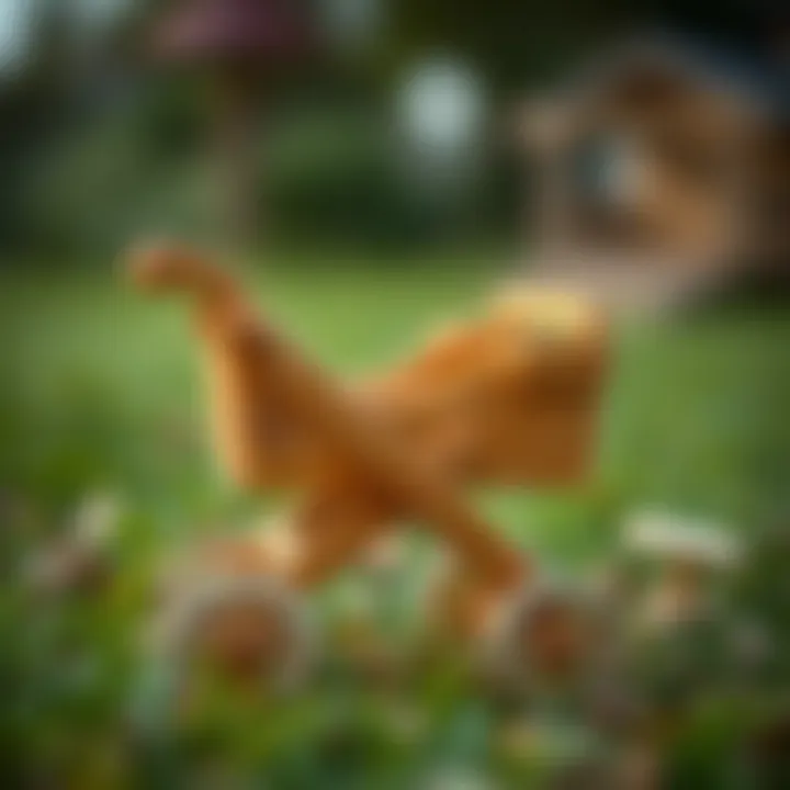 Safety features of a wooden baby stroller illustrated