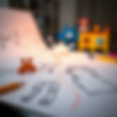 An abstract representation of creativity flowing through drawing