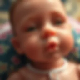 Detailed view of a silicone baby doll showcasing its lifelike features