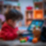 Smart tablet toys engaging children in learning