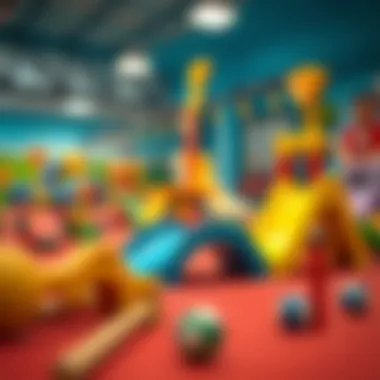 Engaging play area for physical activity