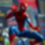 Classic Spider-Man illustration capturing the character's dynamic pose and vibrant colors.