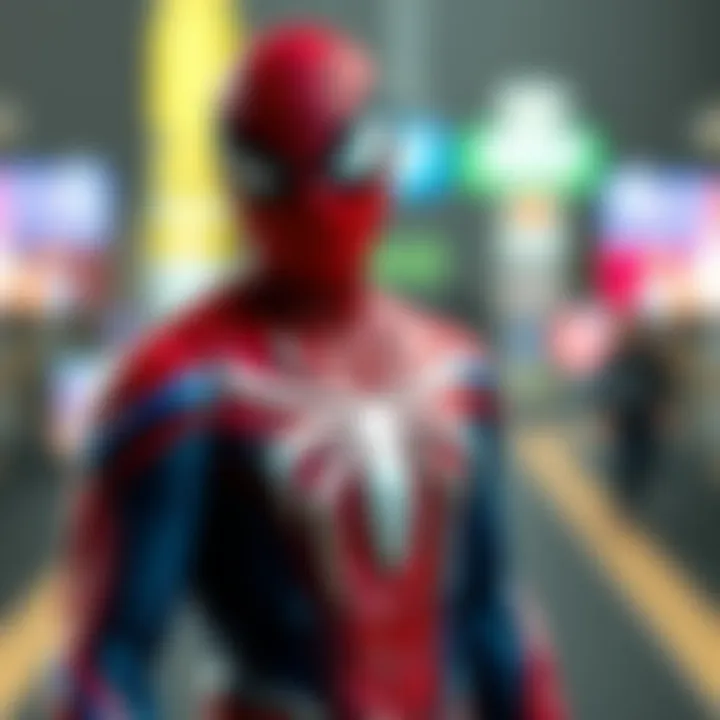 A modern interpretation of Spider-Man showcasing a unique artistic style and innovation.