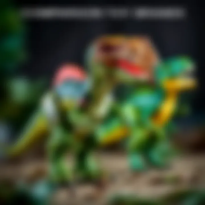 A comparison chart of different brands offering T-Rex toys, focusing on quality and features.