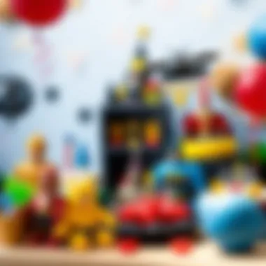 A themed birthday party setup