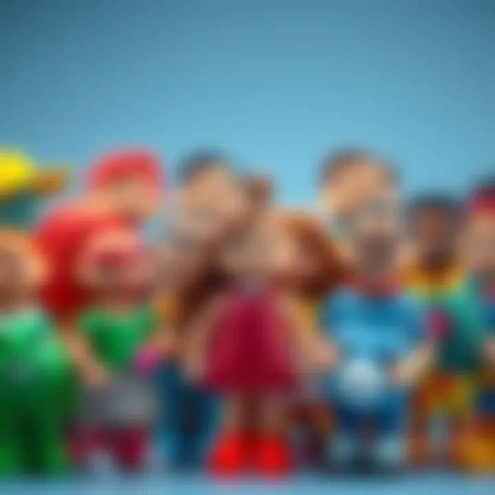 An array of diverse characters from the Tina Bebek collection, promoting inclusivity in play