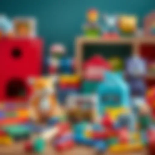 A diverse collection of educational toys