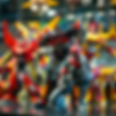 A display of modern Transformers collectibles highlighting their popularity