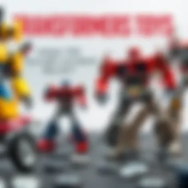 An infographic depicting the evolution of Transformers toys over the years