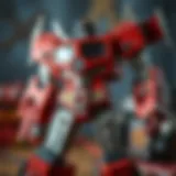 A vintage Transformers toy showcasing its intricate design and features