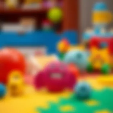 Different types of play mat accessories for child development.