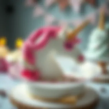 Enchanting unicorn cake for a festive gathering