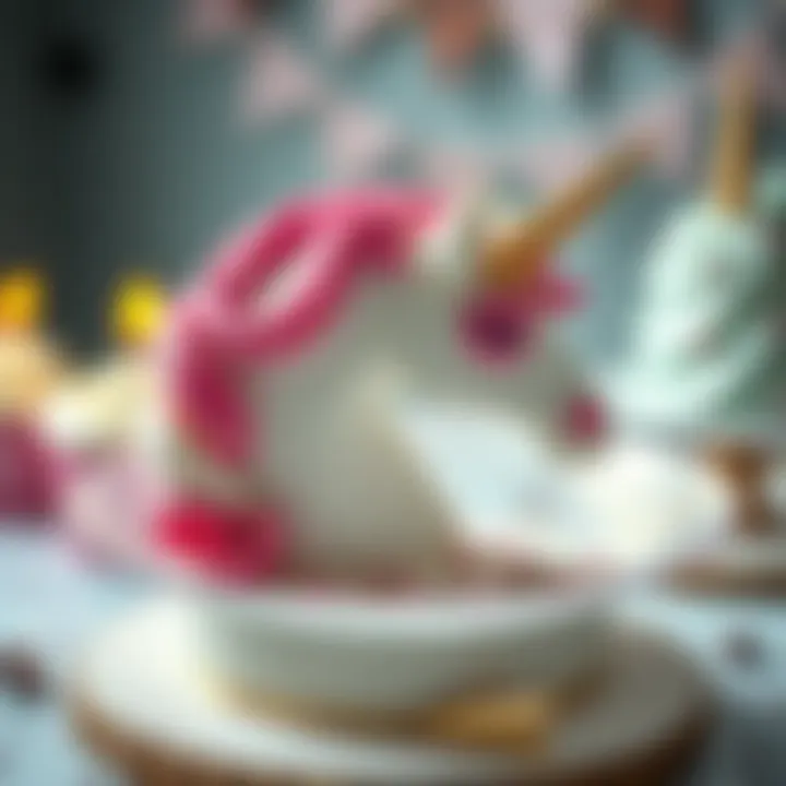 Enchanting unicorn cake for a festive gathering