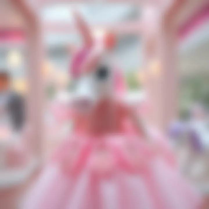 Charming Unicorn Dress An enchanting unicorn-themed dress adorned with sparkles and pastel colors