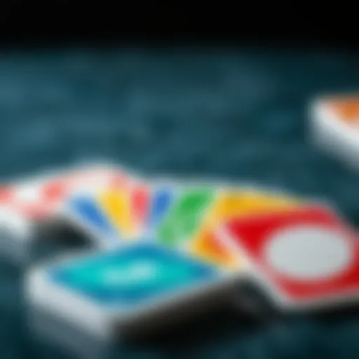 Colorful Uno Flip cards showcasing unique design